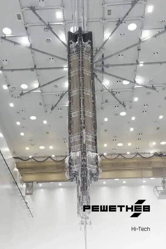 Reshetnev developed a folding 12-meter reflector for satellite communications