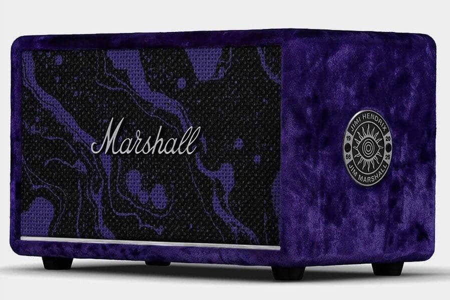 Marshall Acton III speaker styled after Jimi Hendrix