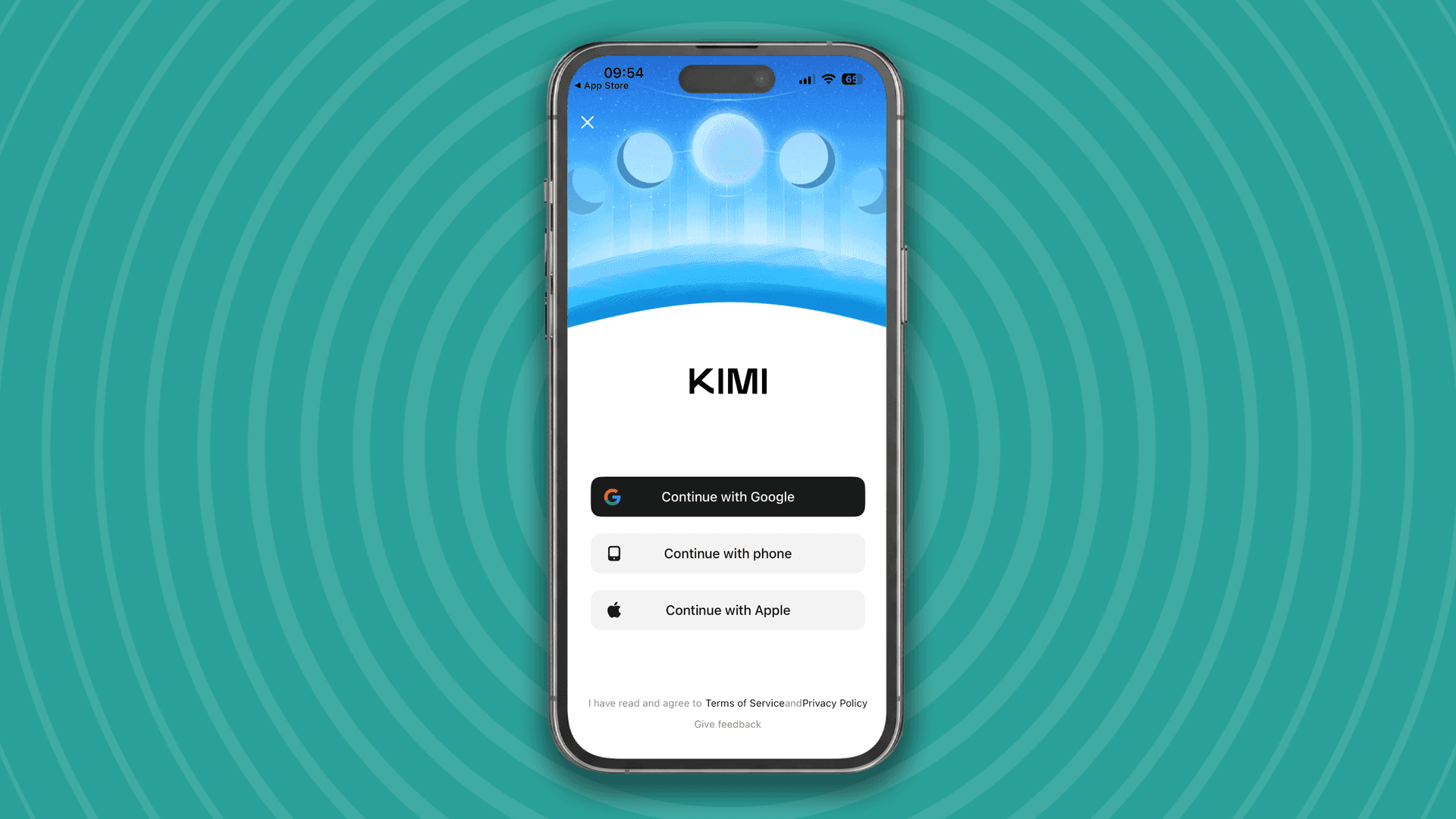 IA de Kimi en un iPhone.