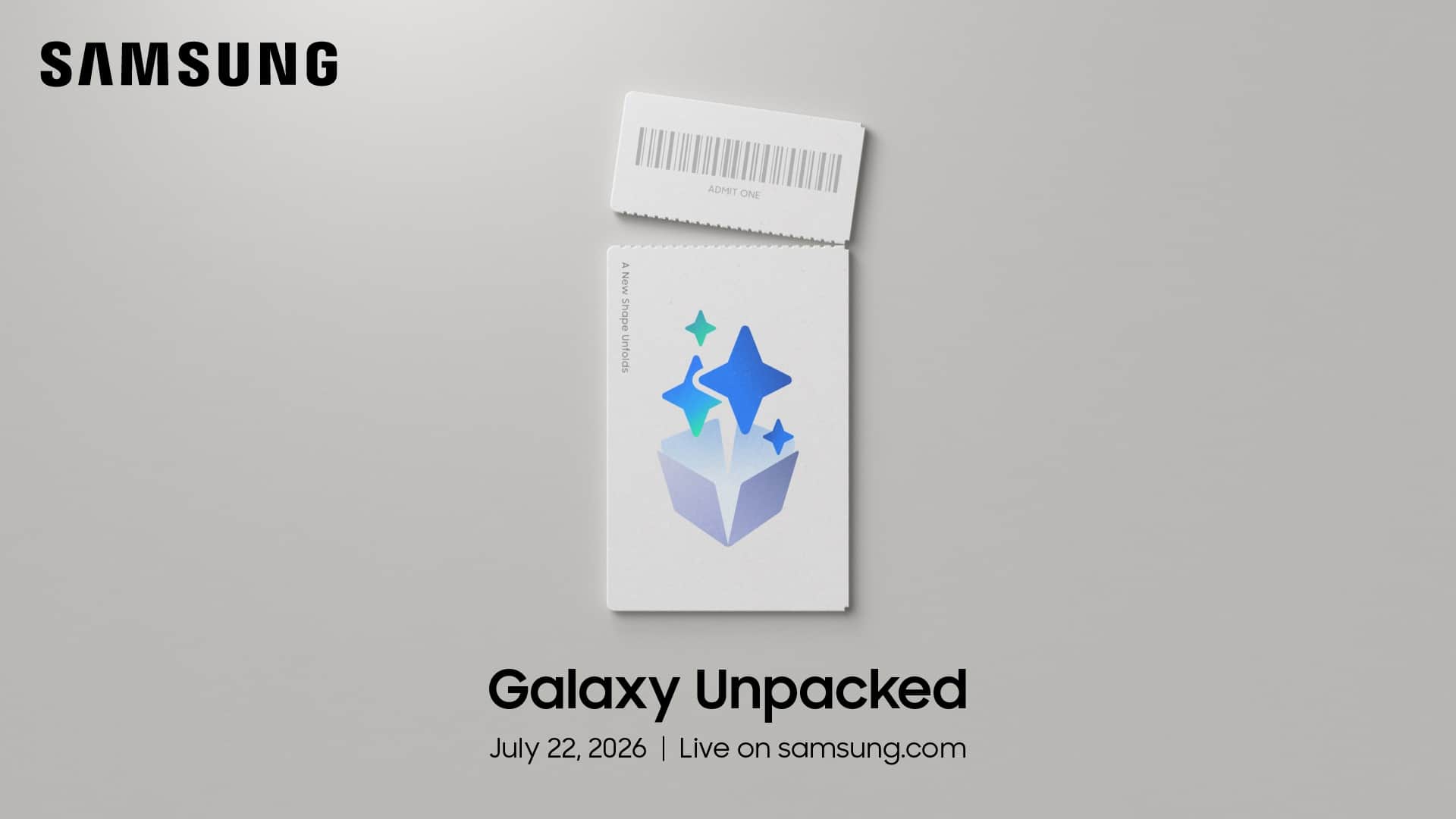Samsung Galaxy Unpacked July 2026 Teaser Invite