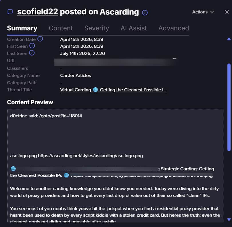 Forum post on Ascarding