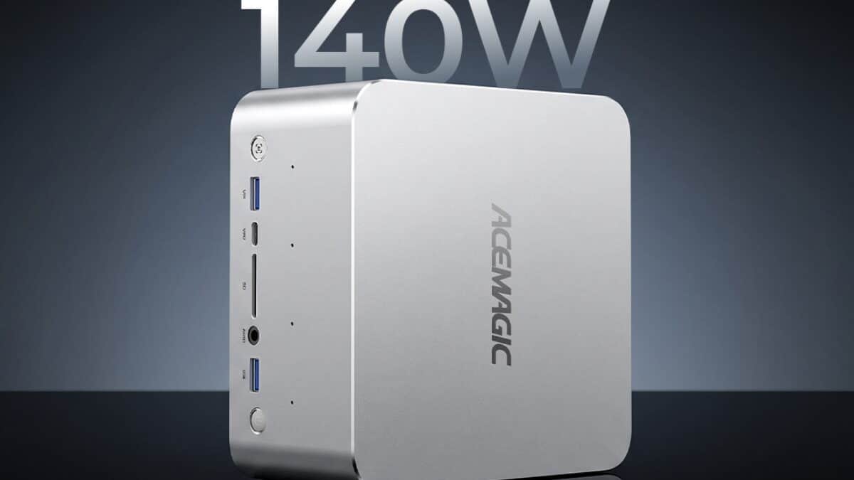 Acemagic F9A mini PC with USB ports and OCuLink