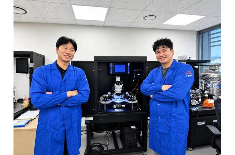 KAIST researchers Dae-won Kim and Shinhyun Choi