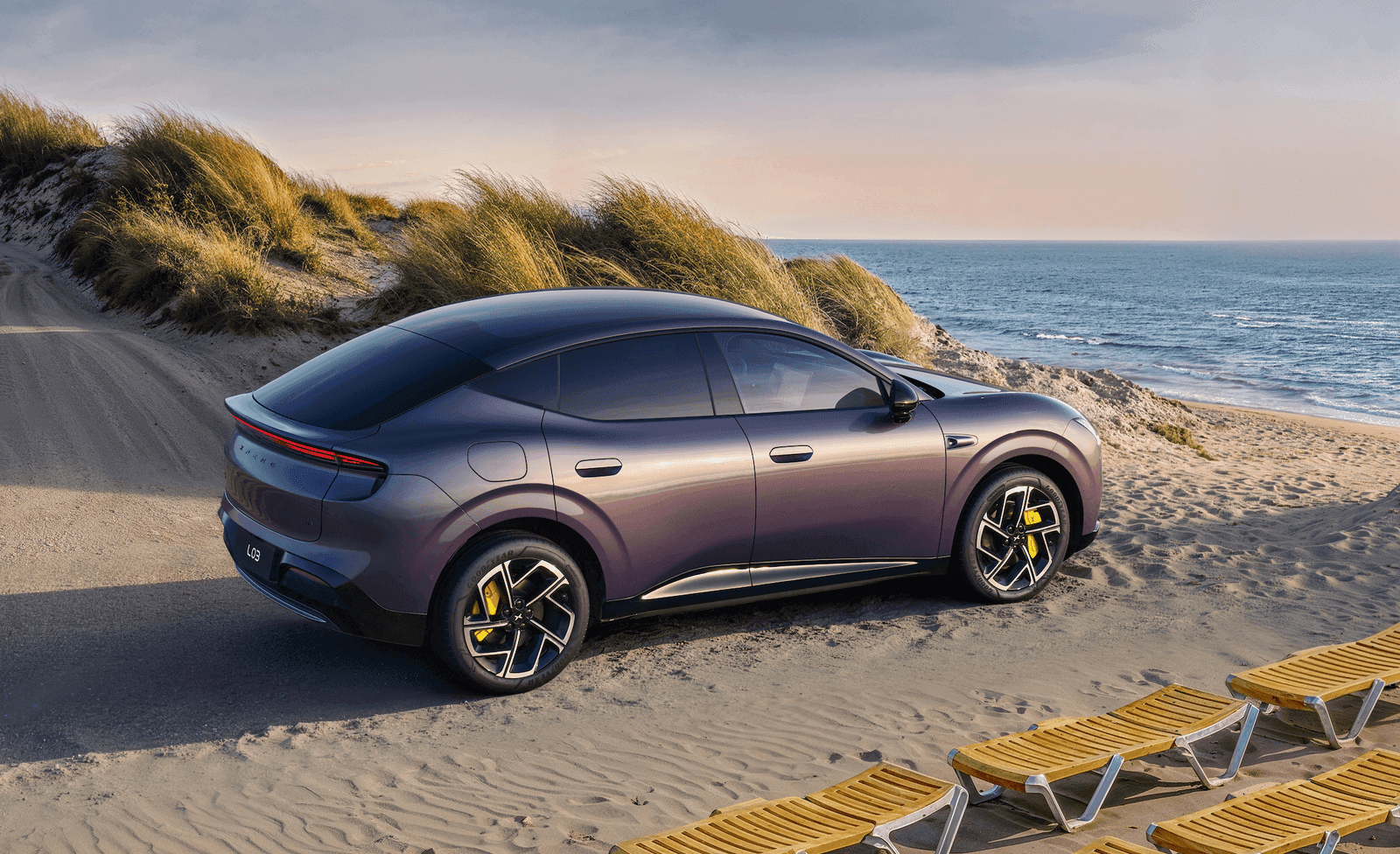 A lot like the Luce? XPeng’s new L03 has similar styling to Ferrari’s EV. Photograph: Courtesy of XPeng