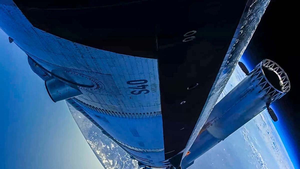 SpaceX Starship spacecraft in space