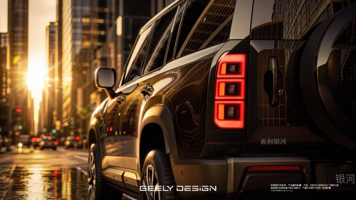 Geely Galaxy Battleship 700 SUV with rear lights