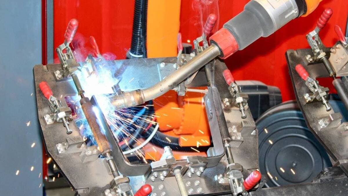 VLMZ launches a welding robot for railway automation parts