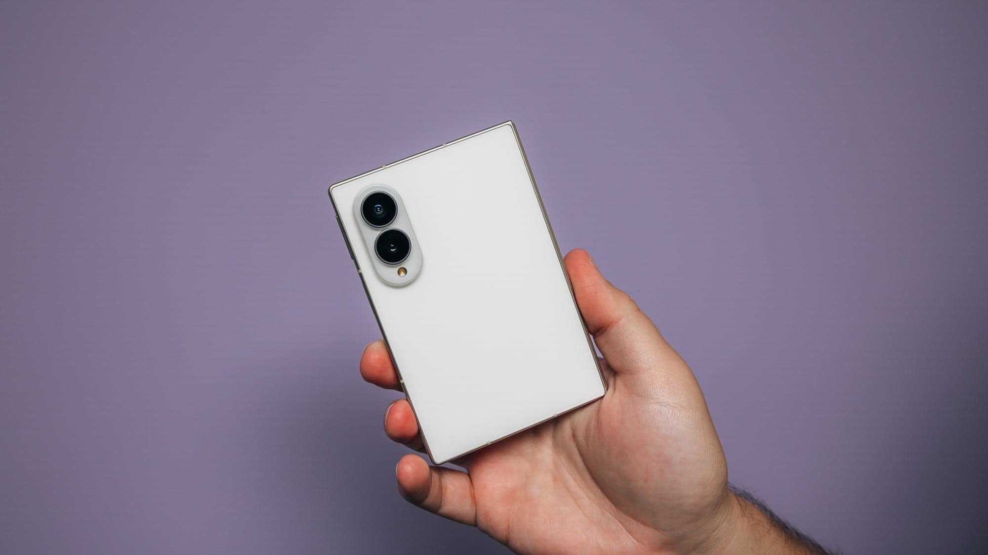 Samsung Galaxy Z Fold 8 from behind