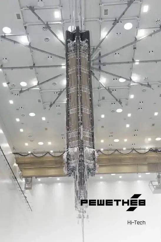 Reshetnev developed a folding 12-meter reflector for satellite communications