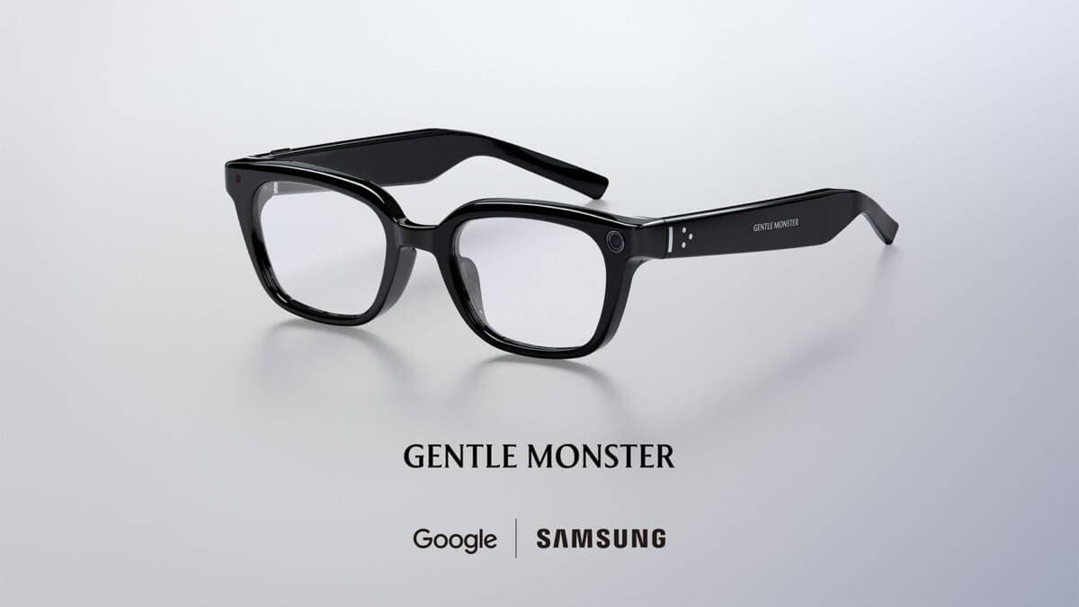 Samsung Gentle Monster glasses with display and logos