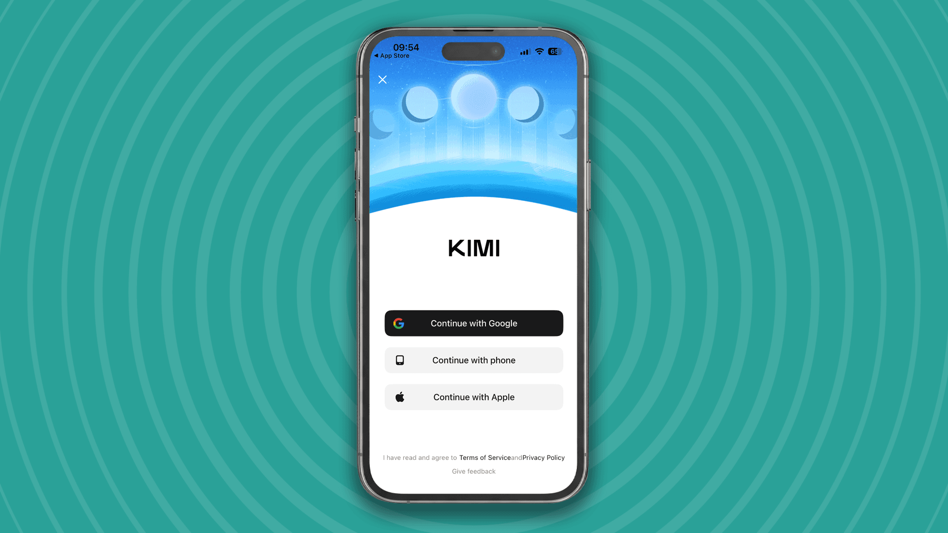 IA de Kimi en un iPhone.