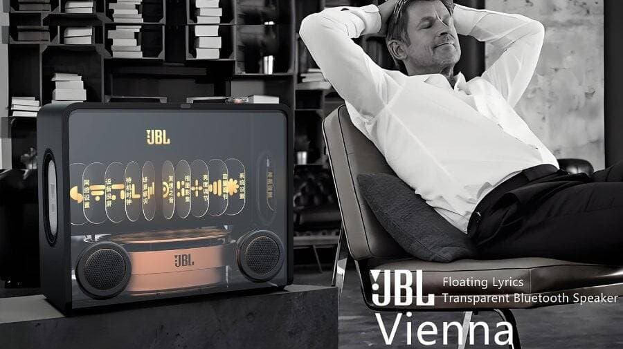 Altavoz JBL Vienna con pantalla de 18.5 pulgadas para mostrar letras de canciones