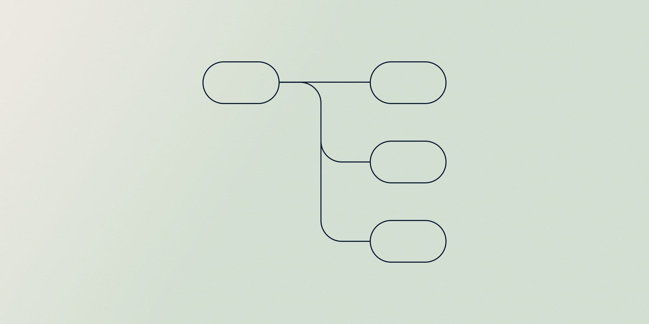 Diagrama de árbol de código abierto sobre un fondo verde claro
