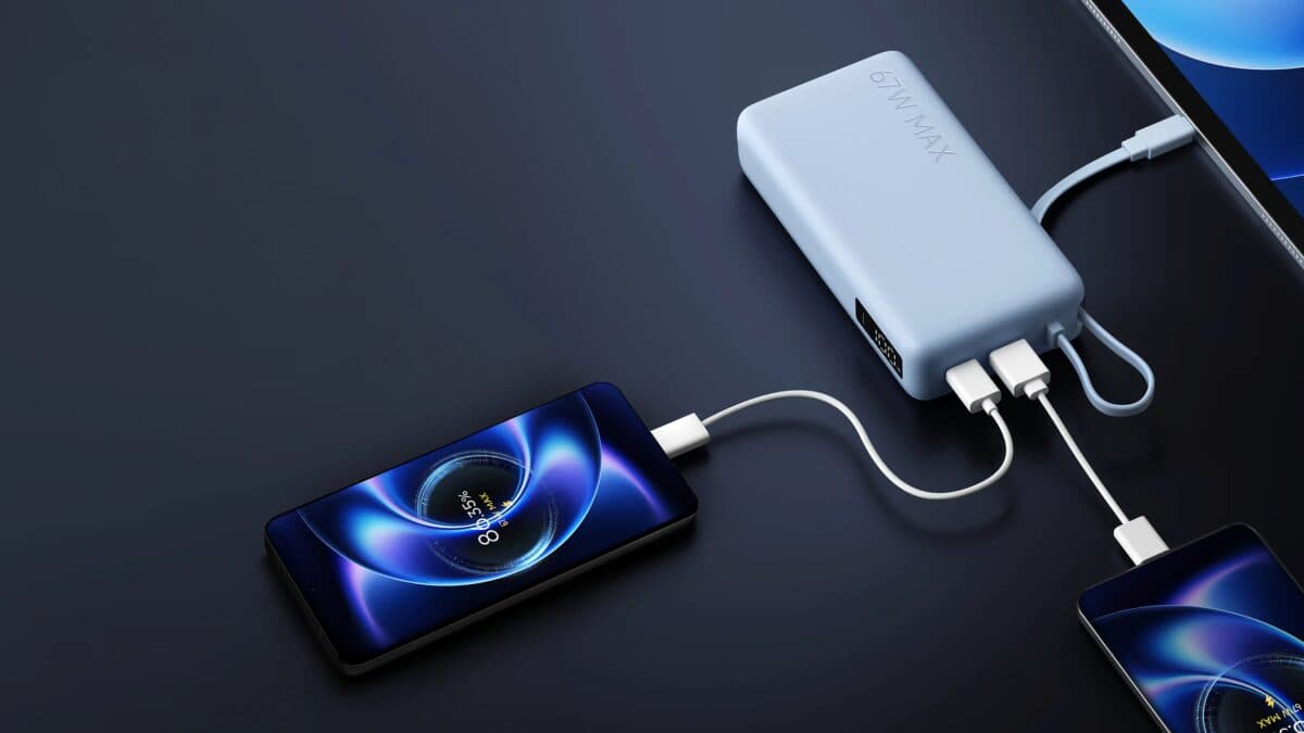 Xiaomi lanza un power bank de 20,000 mAh con cable USB-C y carga de 67W para India