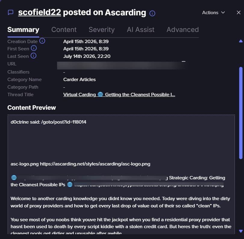 Forum post on Ascarding