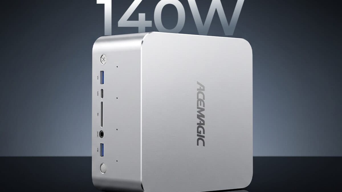 Acemagic F9A mini PC with USB ports and OCuLink