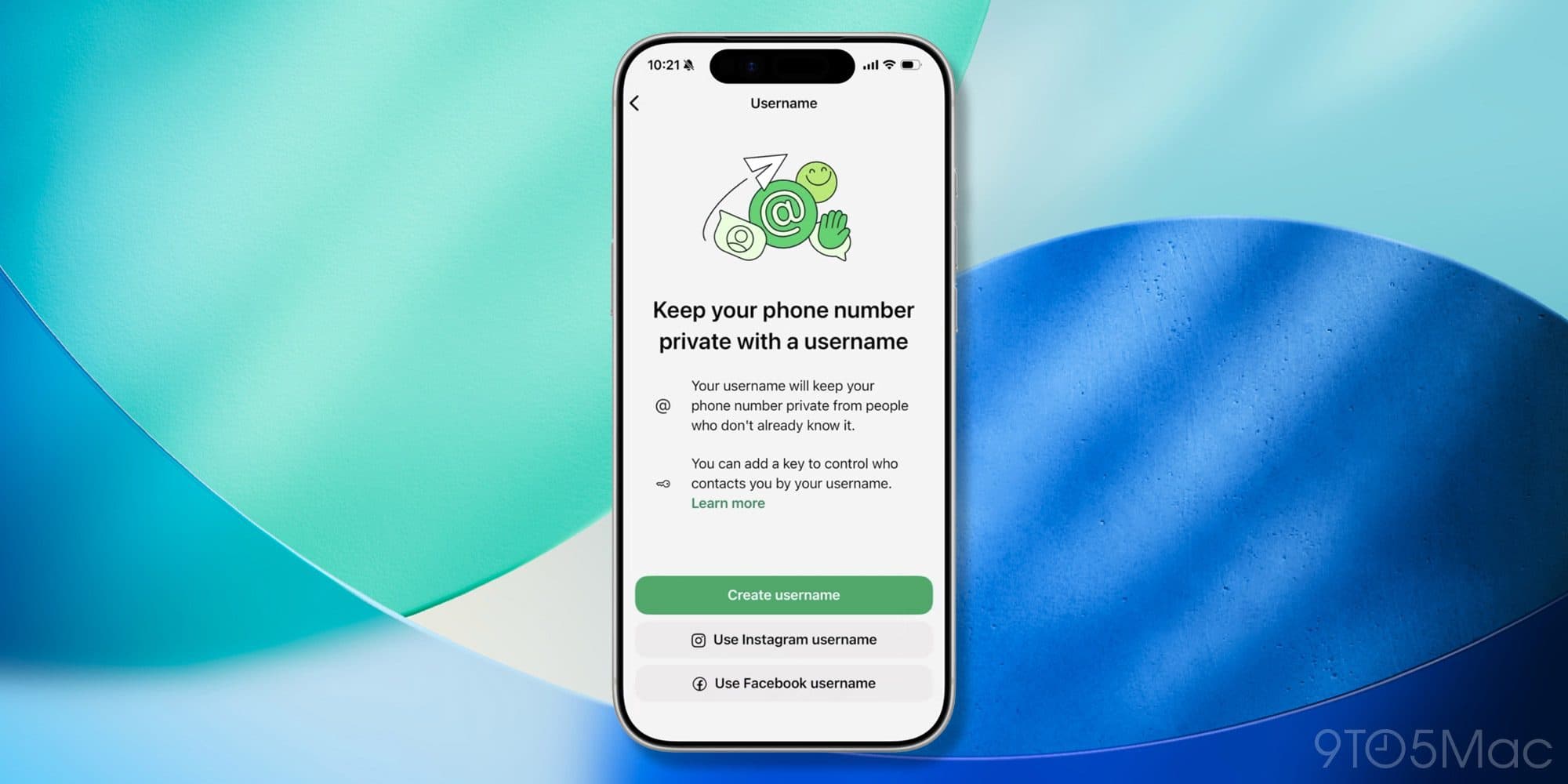 WhatsApp username reservation