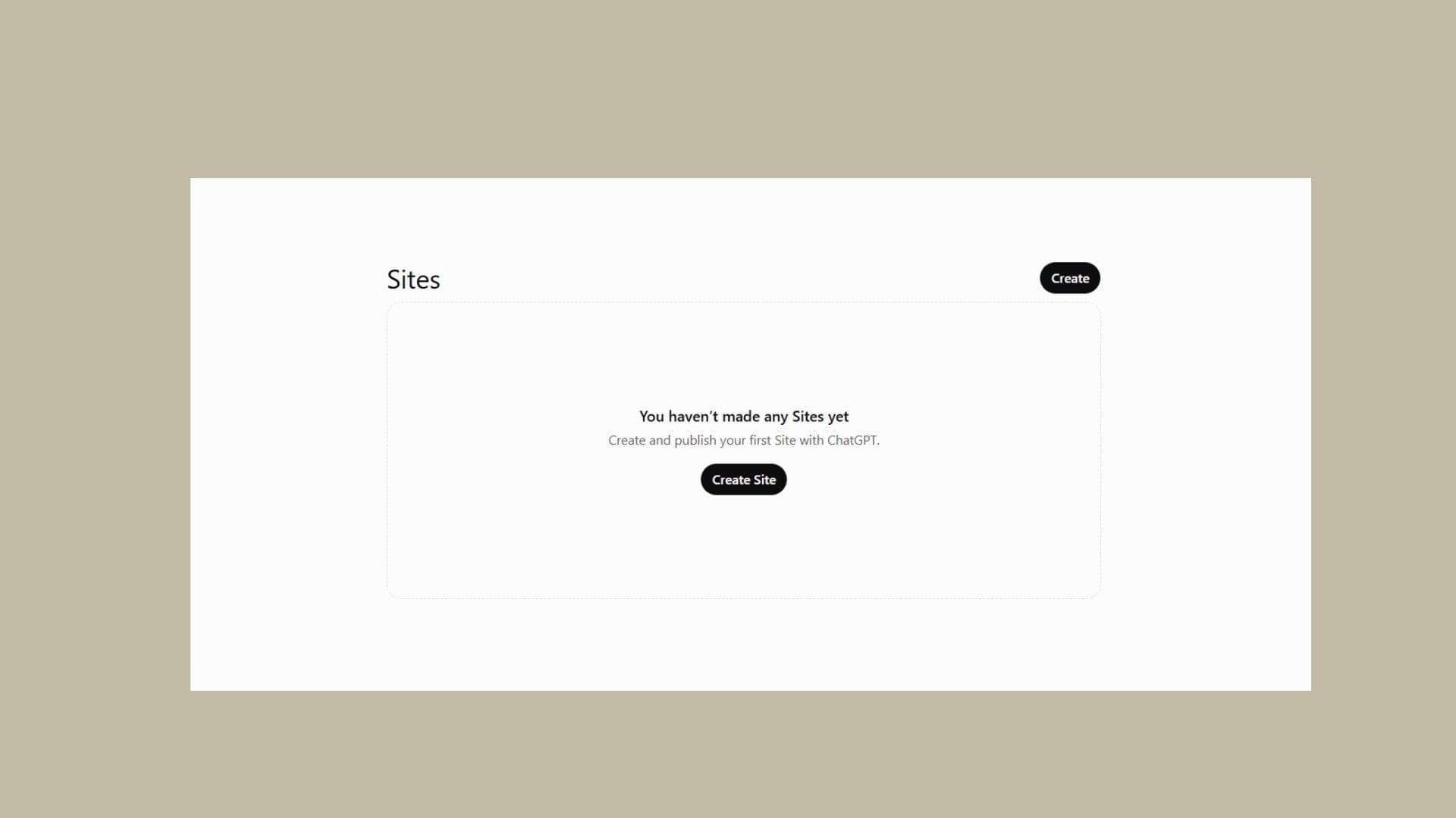 ChatGPT Sites