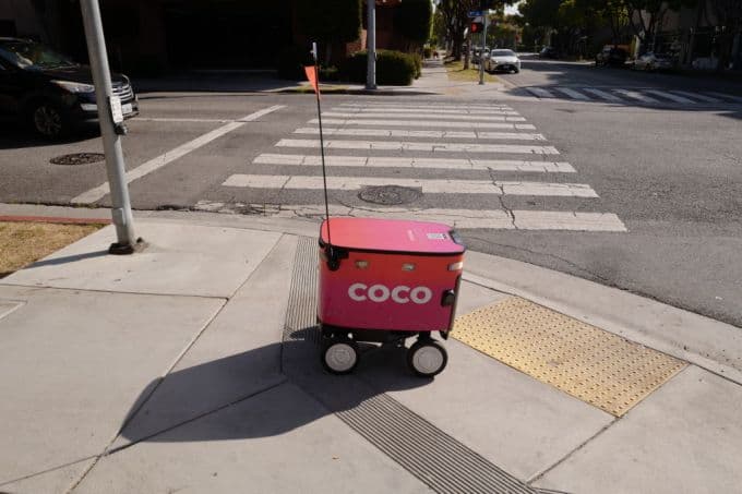 Coco delivery robots in Santa Monica, California, on August 14, 2024