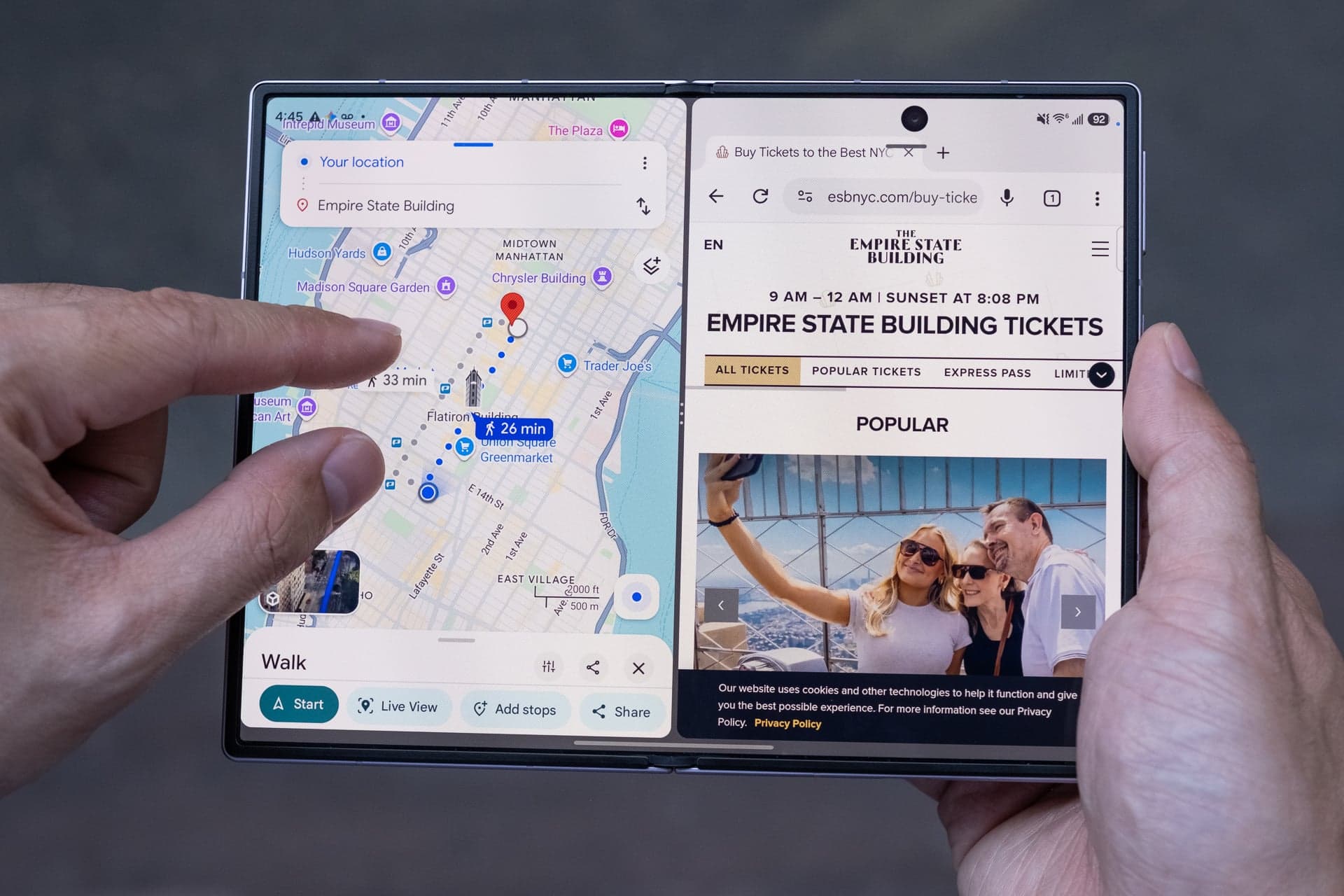 Samsung Galaxy Z Fold 8 inner screen