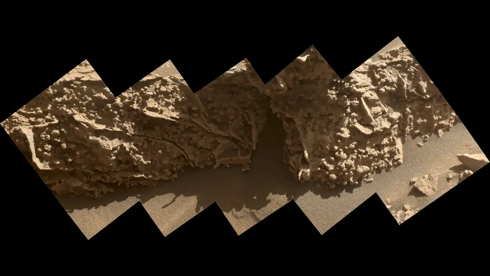 Mineral nodules found by Curiosity on Mount Sharp
