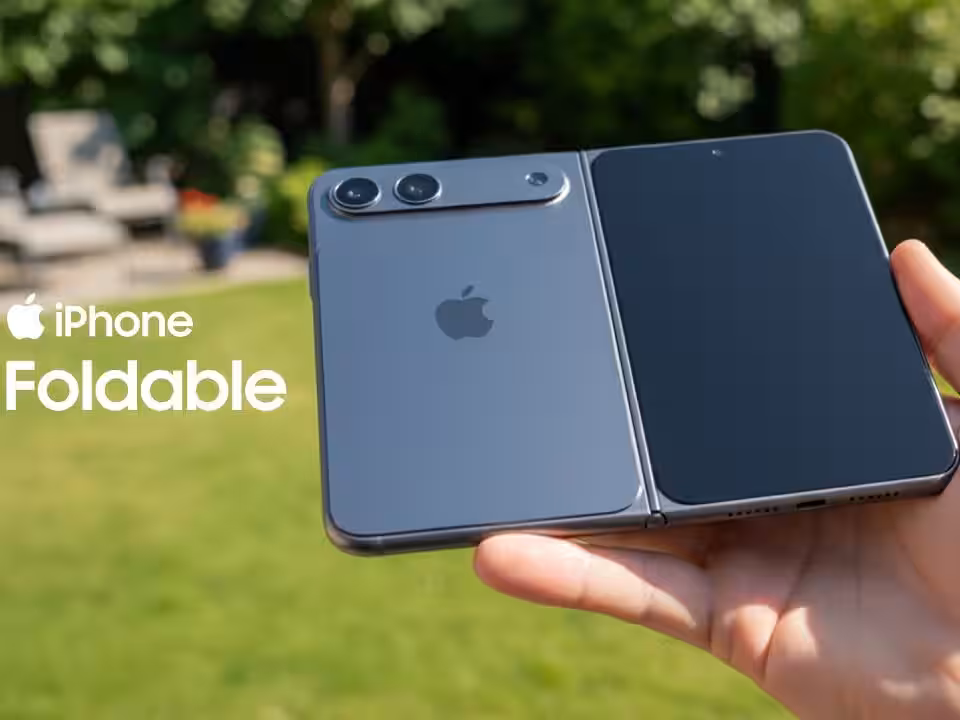 Realistic foldable iPhone render