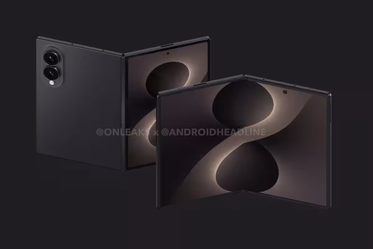 Leaked Samsung Galaxy Z Fold 8 Wide design