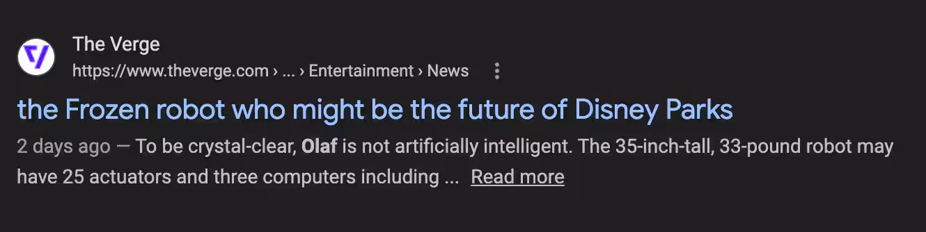 Google selecting on-page headline over search-optimized headline