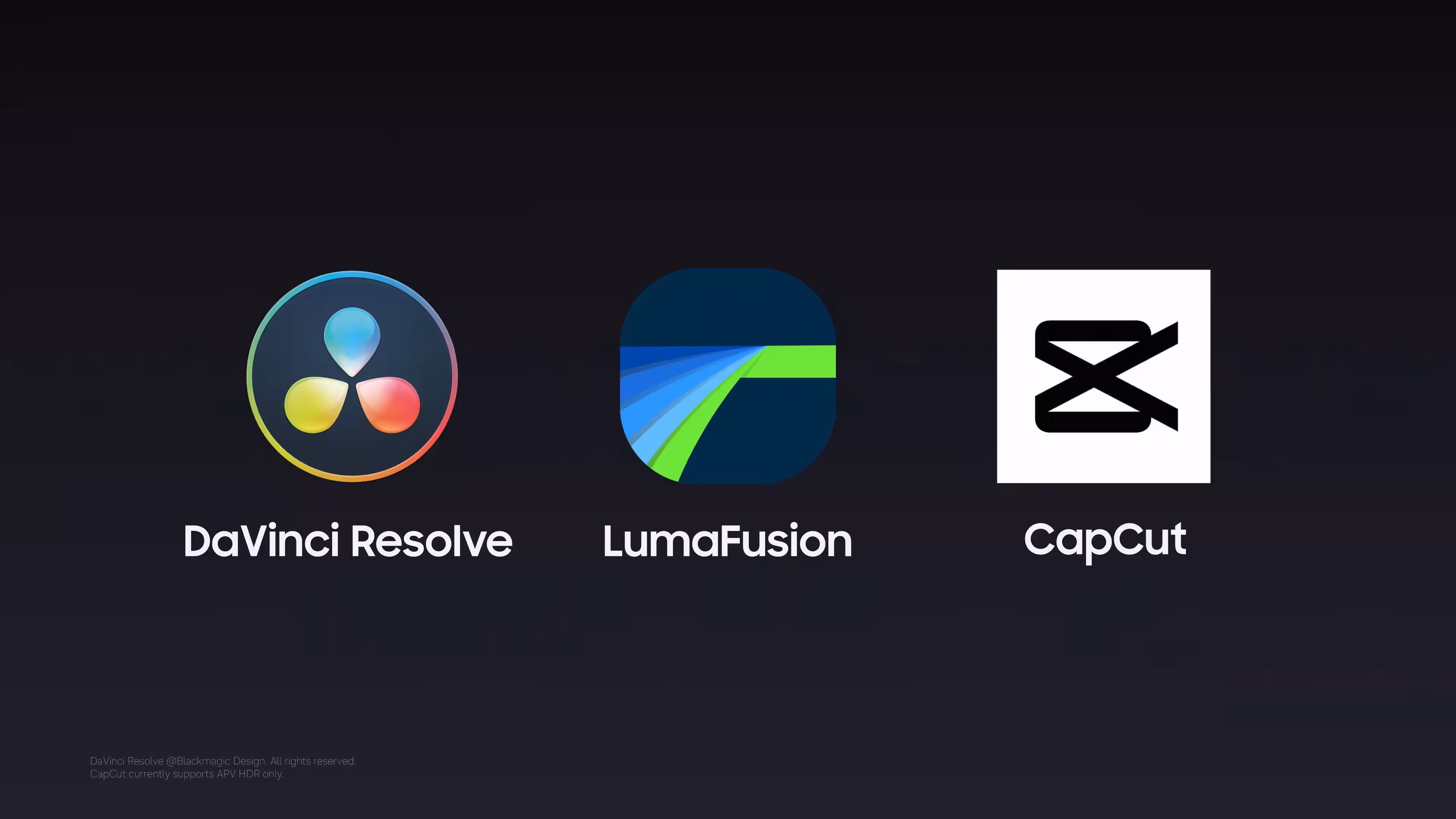 Samsung Galaxy S26 Ultra APV videos editing apps CapCut DaVinci Resolve LumaFusion Unpacked 2026