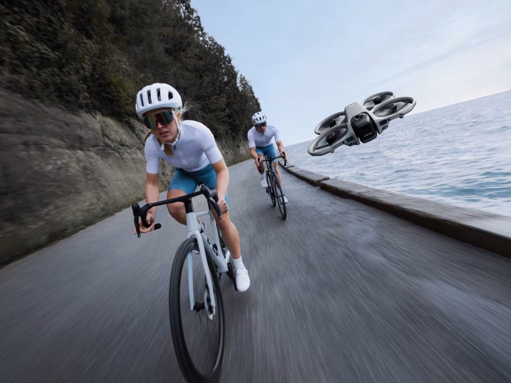 DJI Avata 360 drone in flight