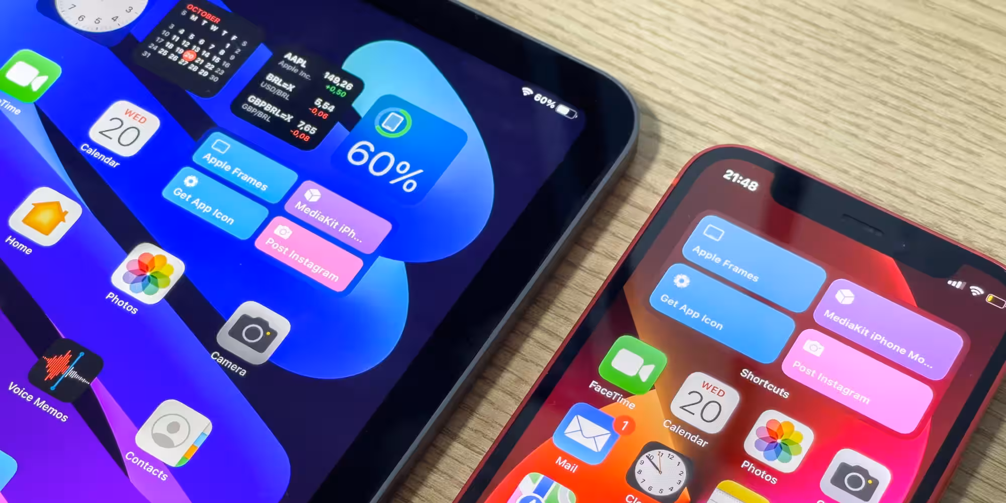 iPad and iPhone devices