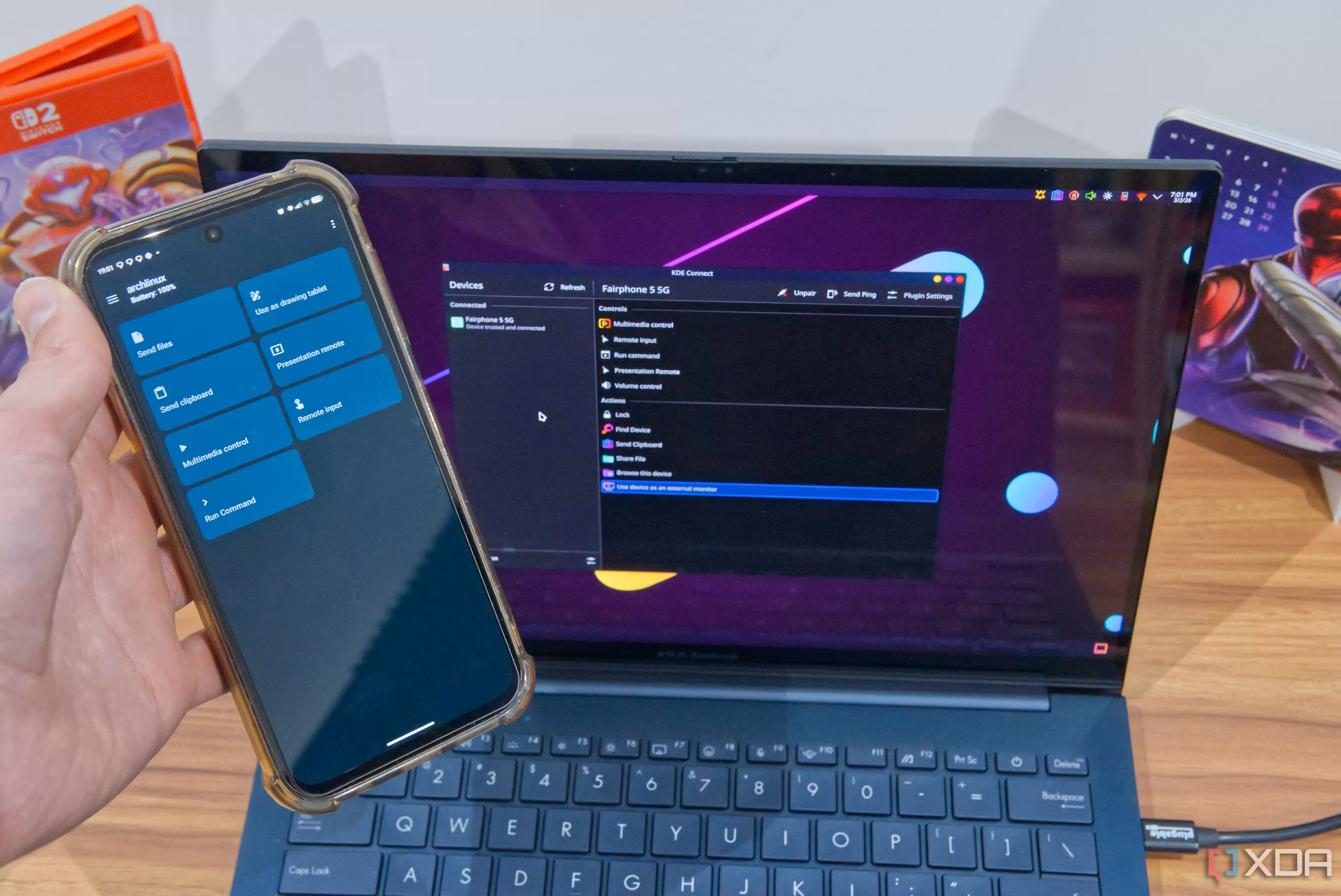 Sending browser tab between phone and PC with Vivaldi