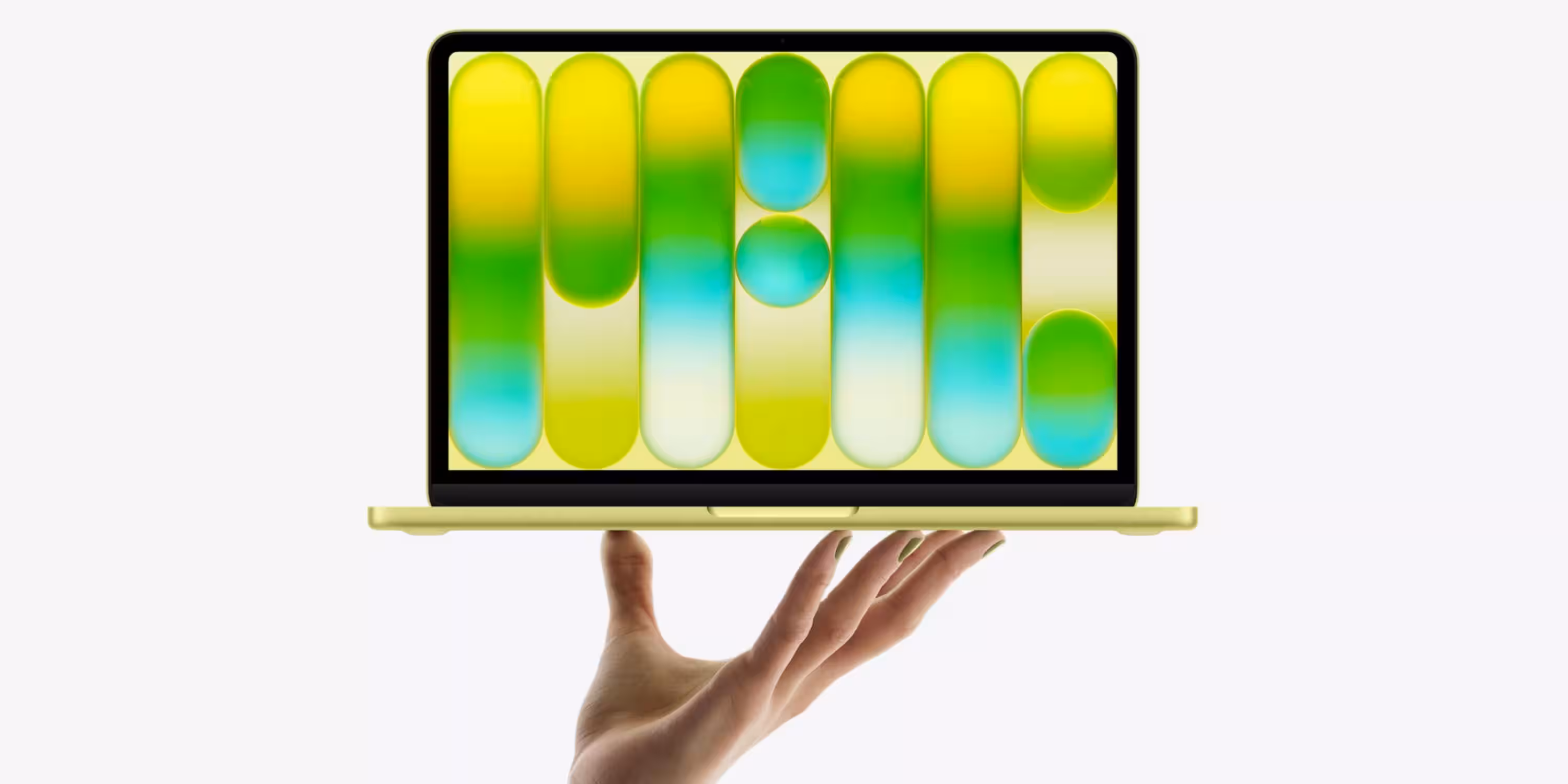 MacBook Neo shown in yellow