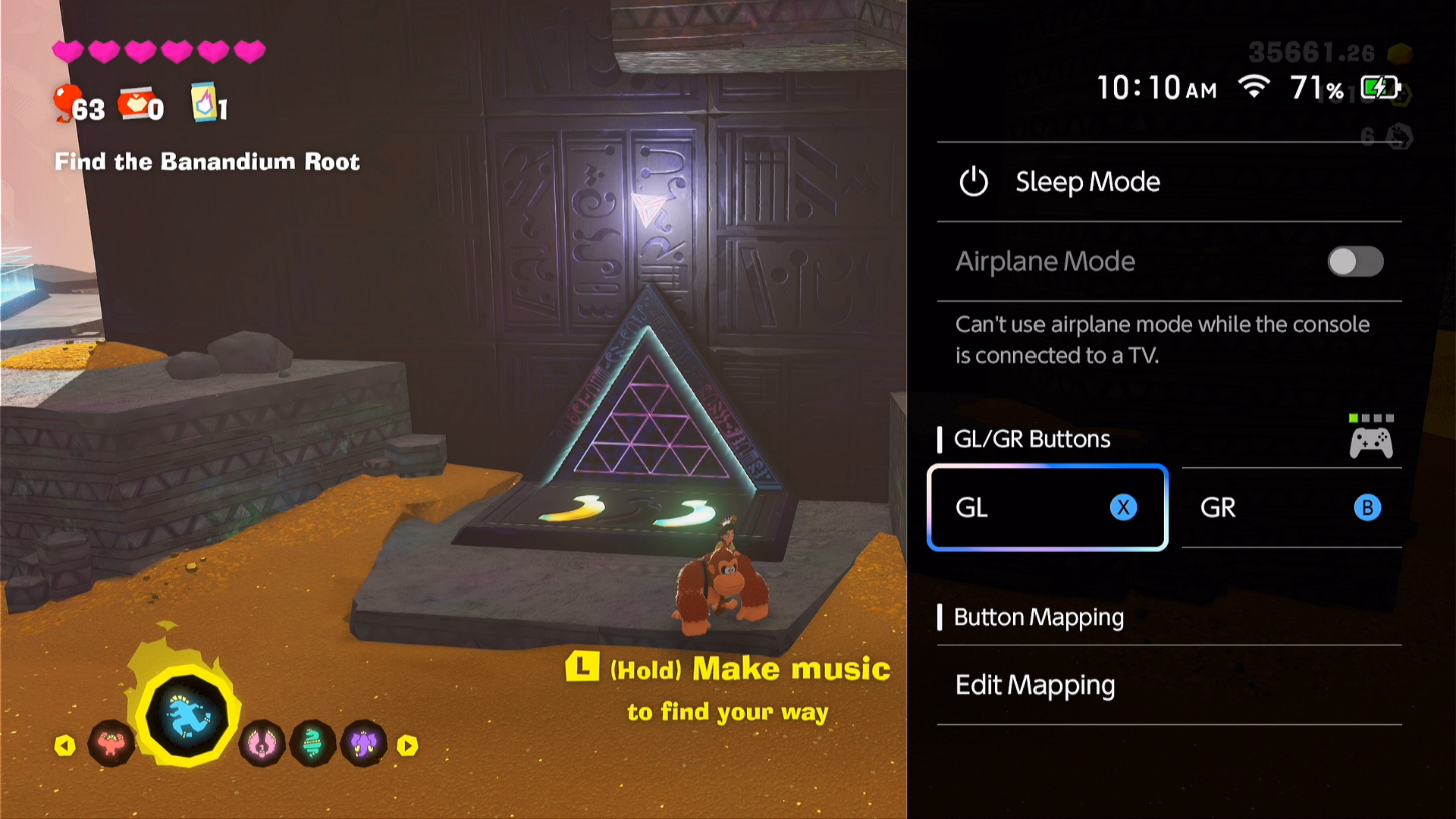 Pressing and holding the Home button opens settings and a unique option to configure GL/GR buttons, exclusive to S10 Lite and Switch 2 Pro.