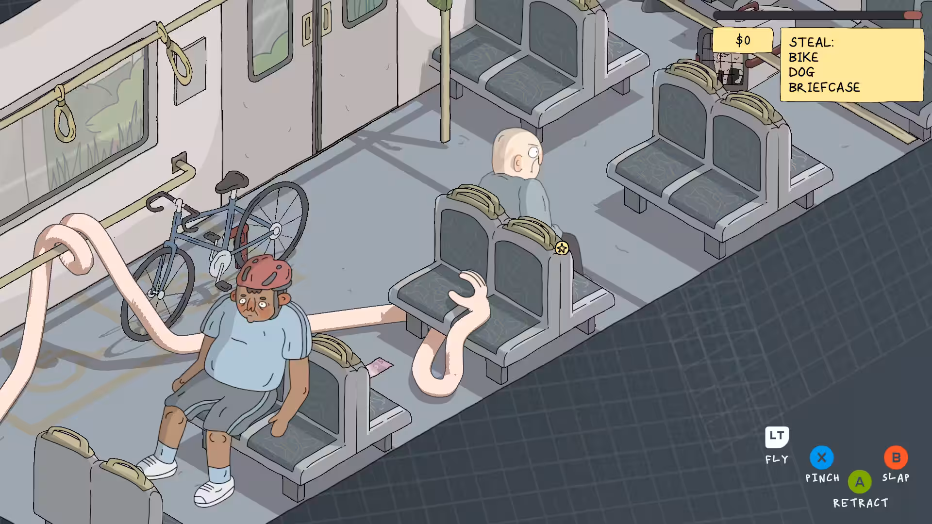 A screenshot from the video game My Arms Are Longer Now.