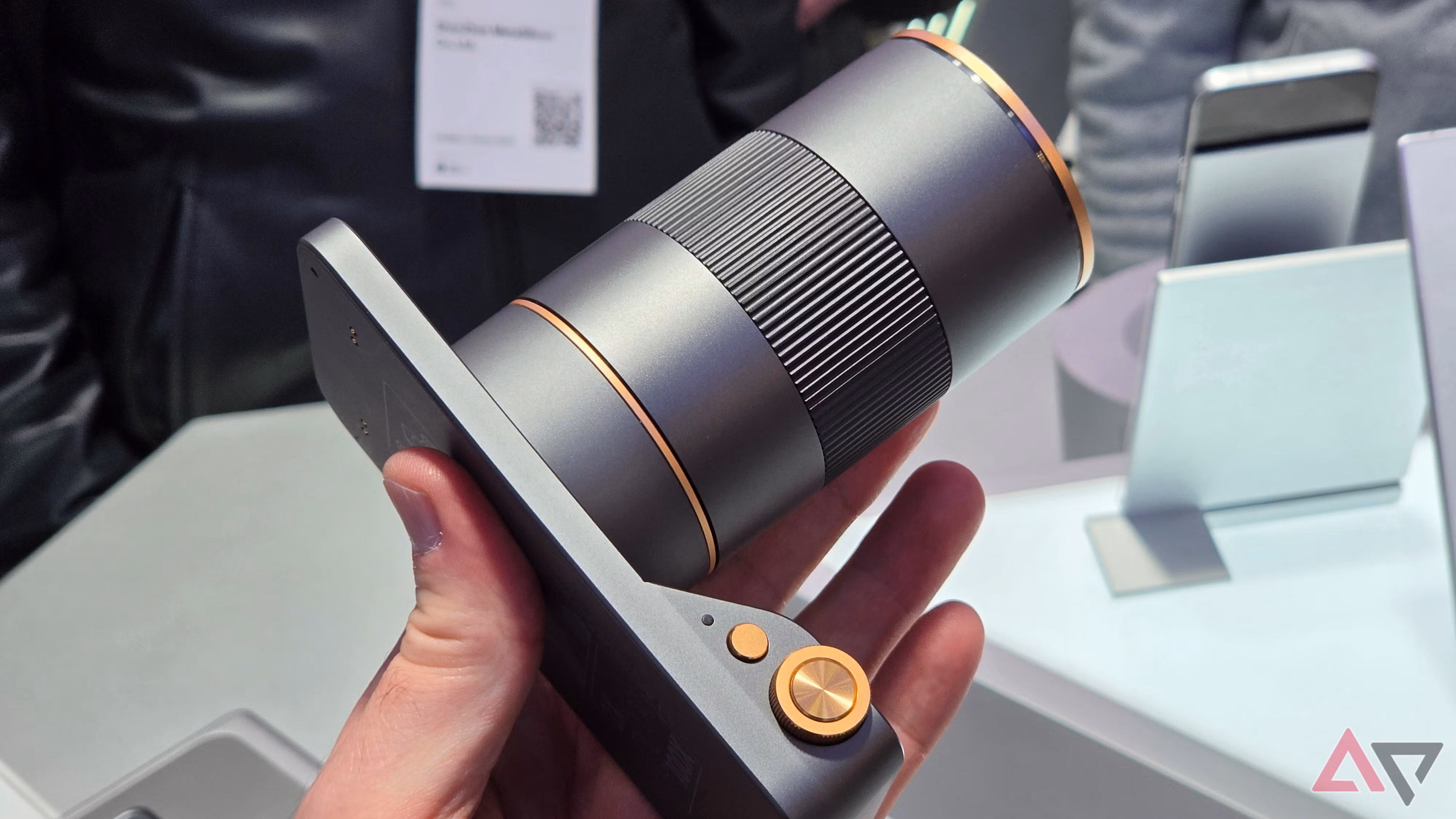 Top view of the camera module on Tecno modular smartphone