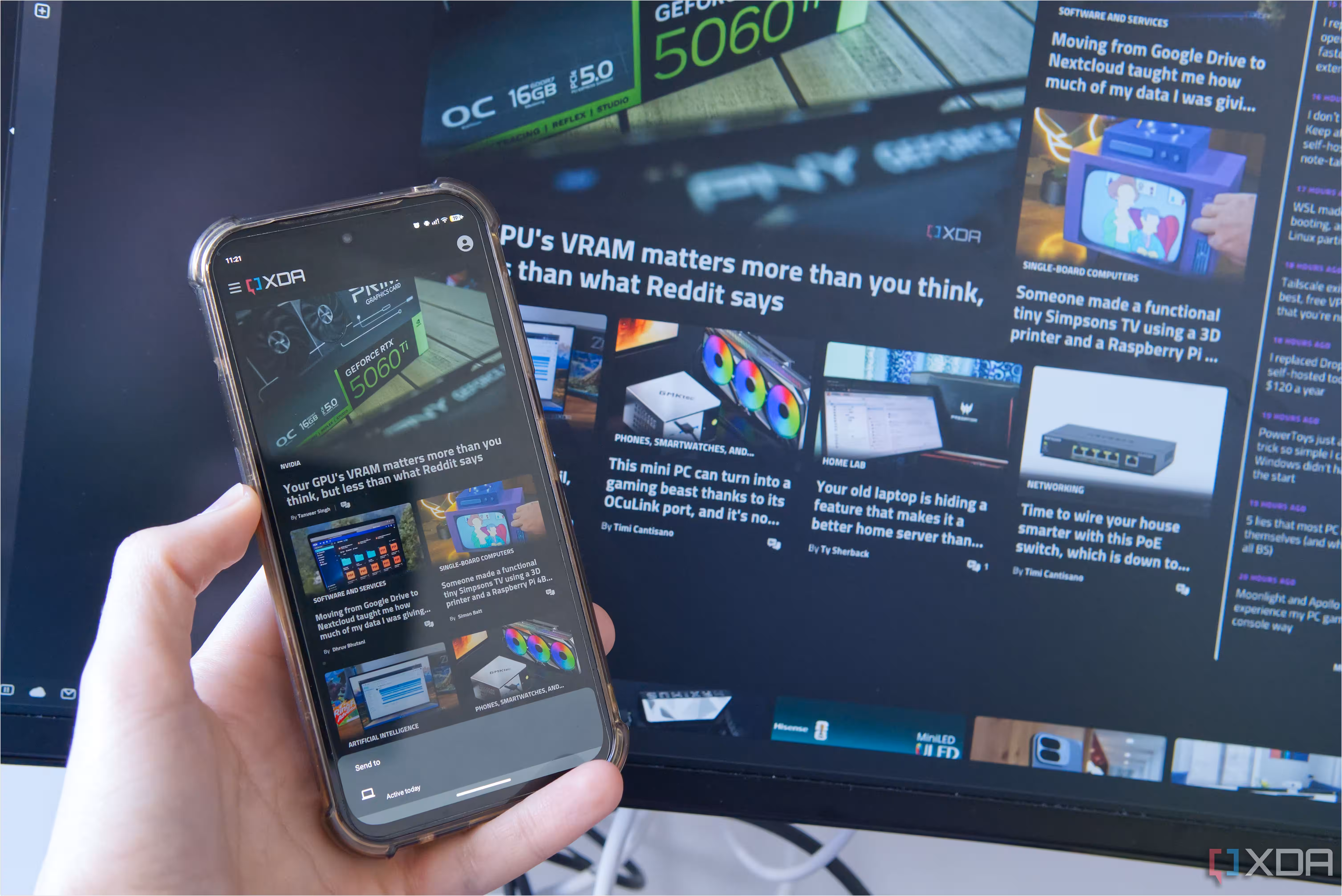 Someone controlling Spotify desktop app with Unified Remote app
