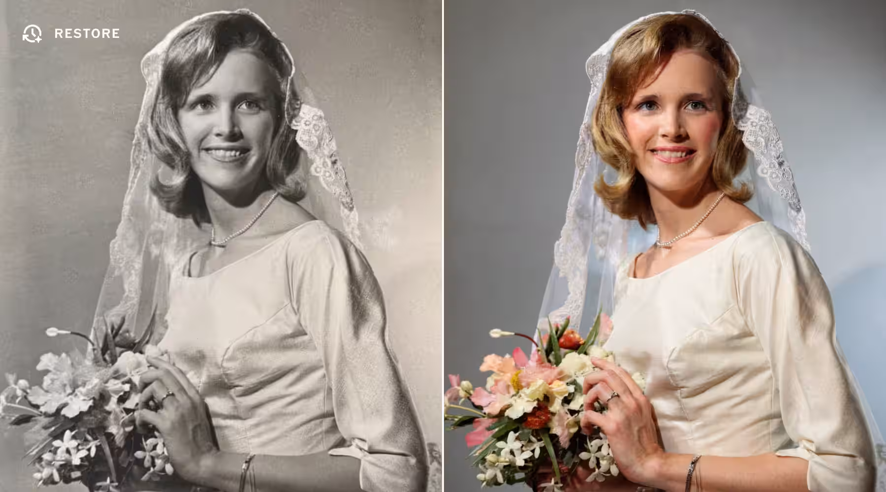 VSCO Restore tool before and after