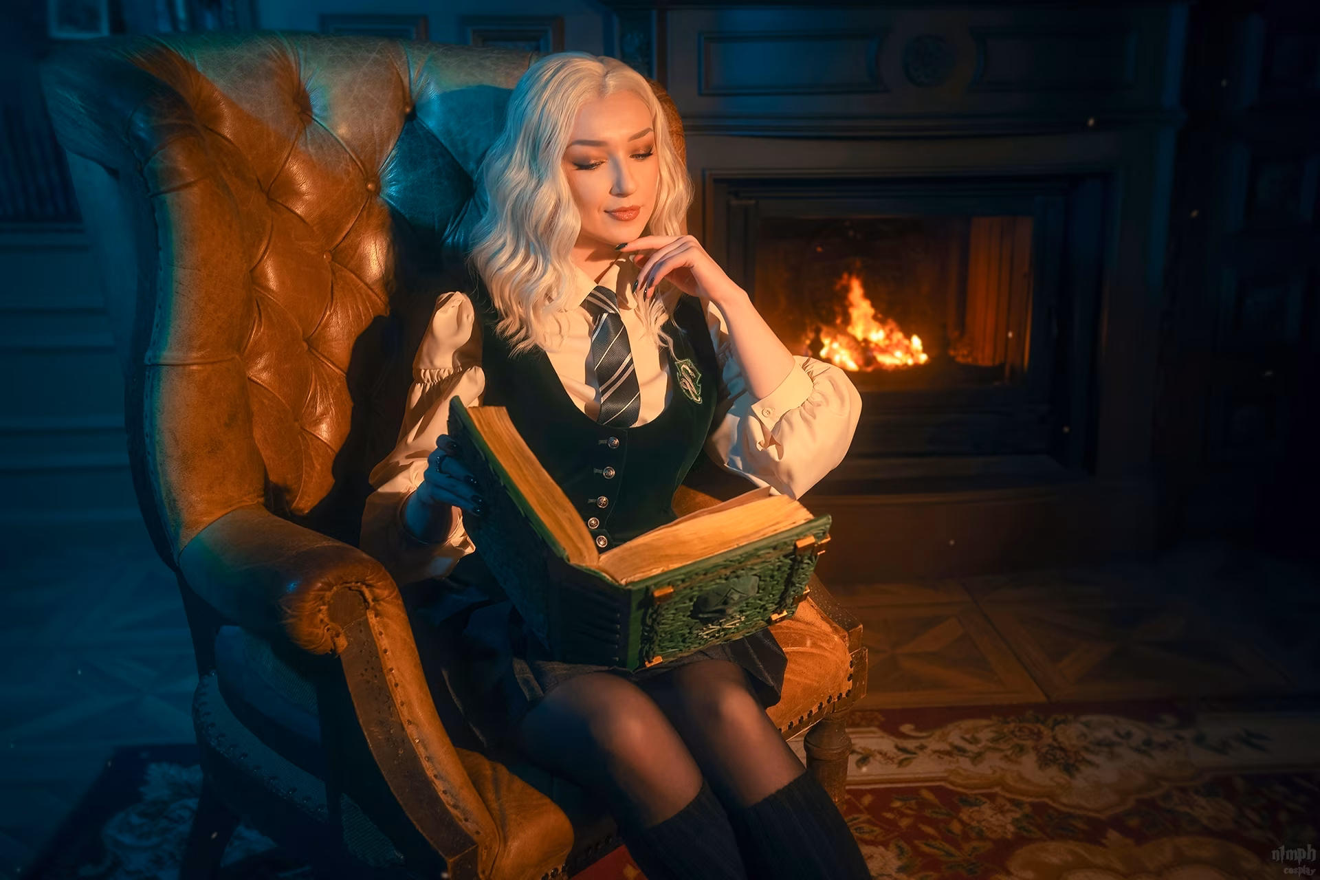 Russian model showing what an ideal Slytherin student looks like