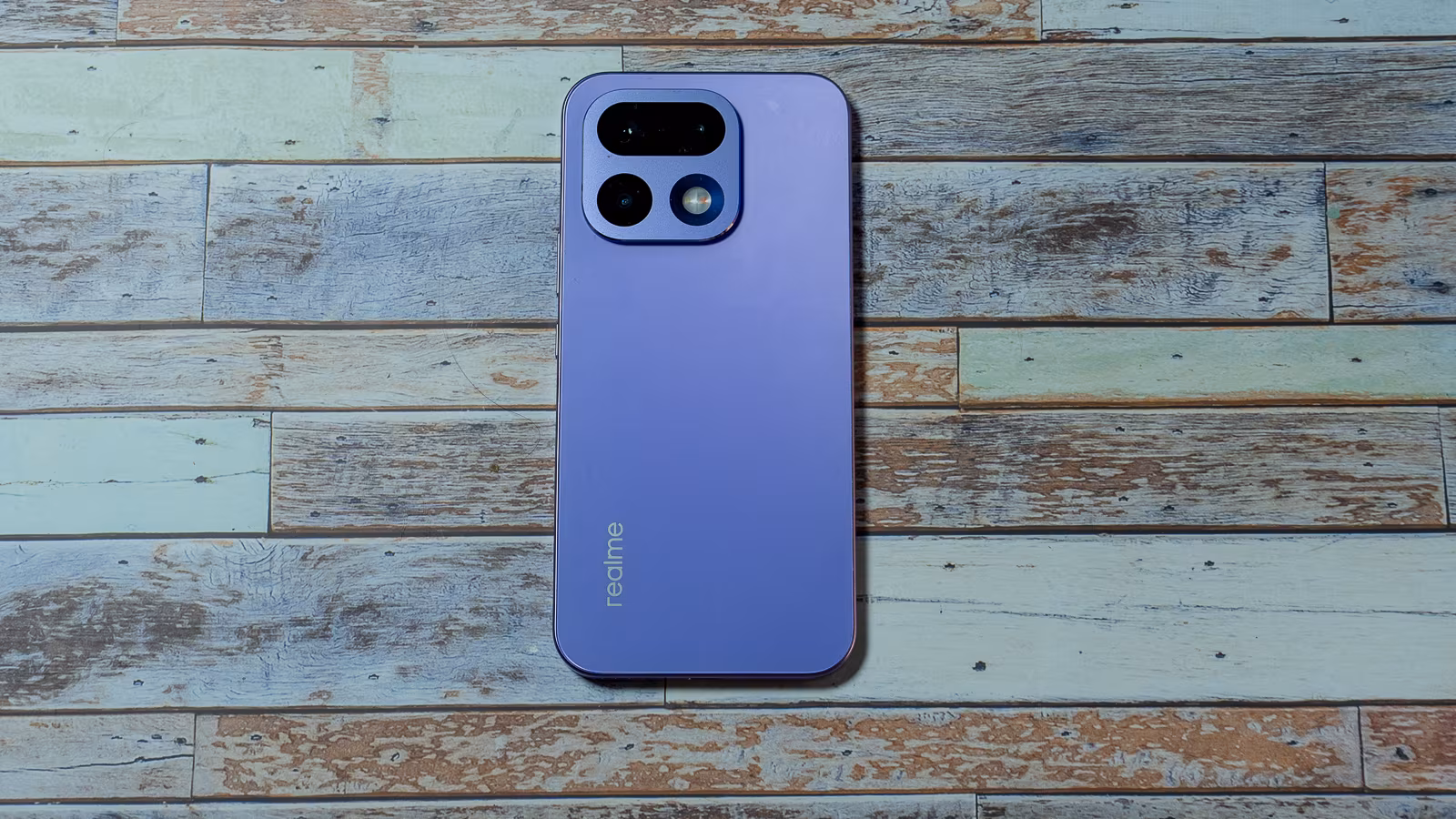 Realme 16 Pro 5G smartphone with dark purple body