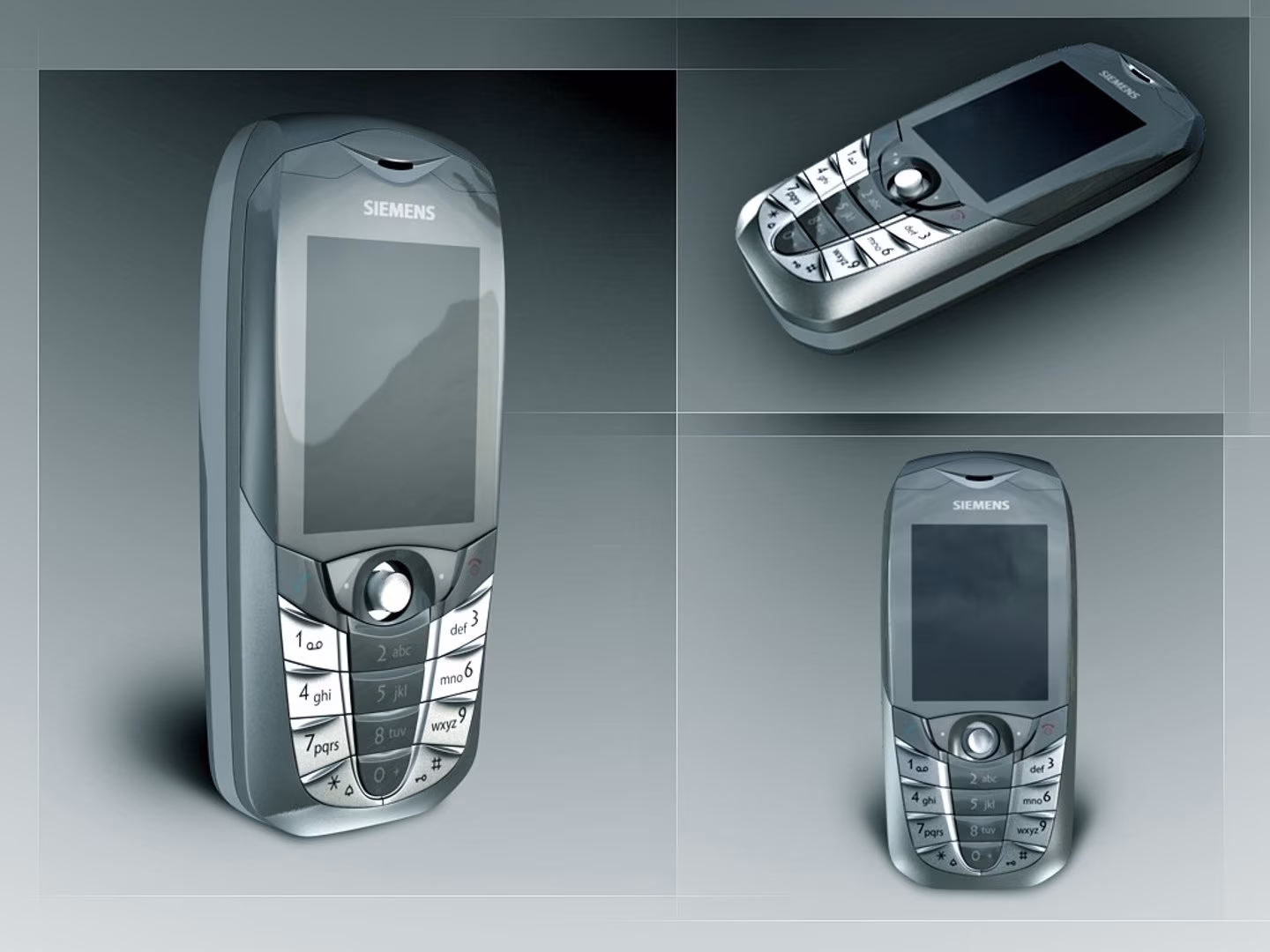 Siemens CX65 mobile phone with digital screen and keypad