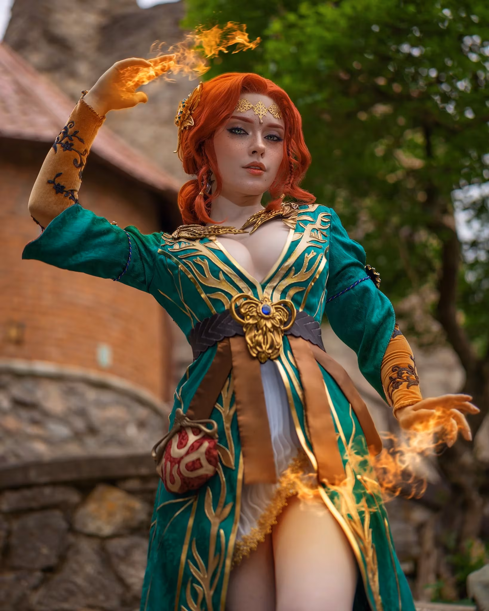 Russian cosplayer presents The Witcher's Triss Merigold versions