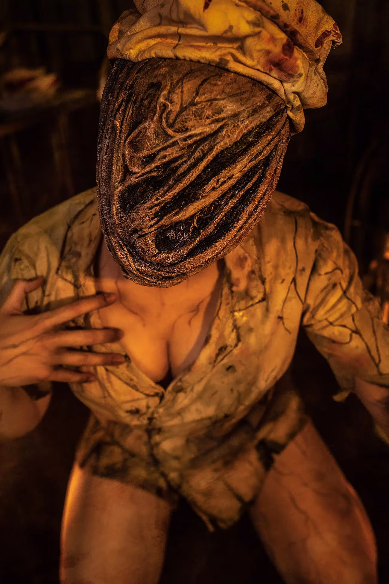 Cosplay of a Silent Hill character