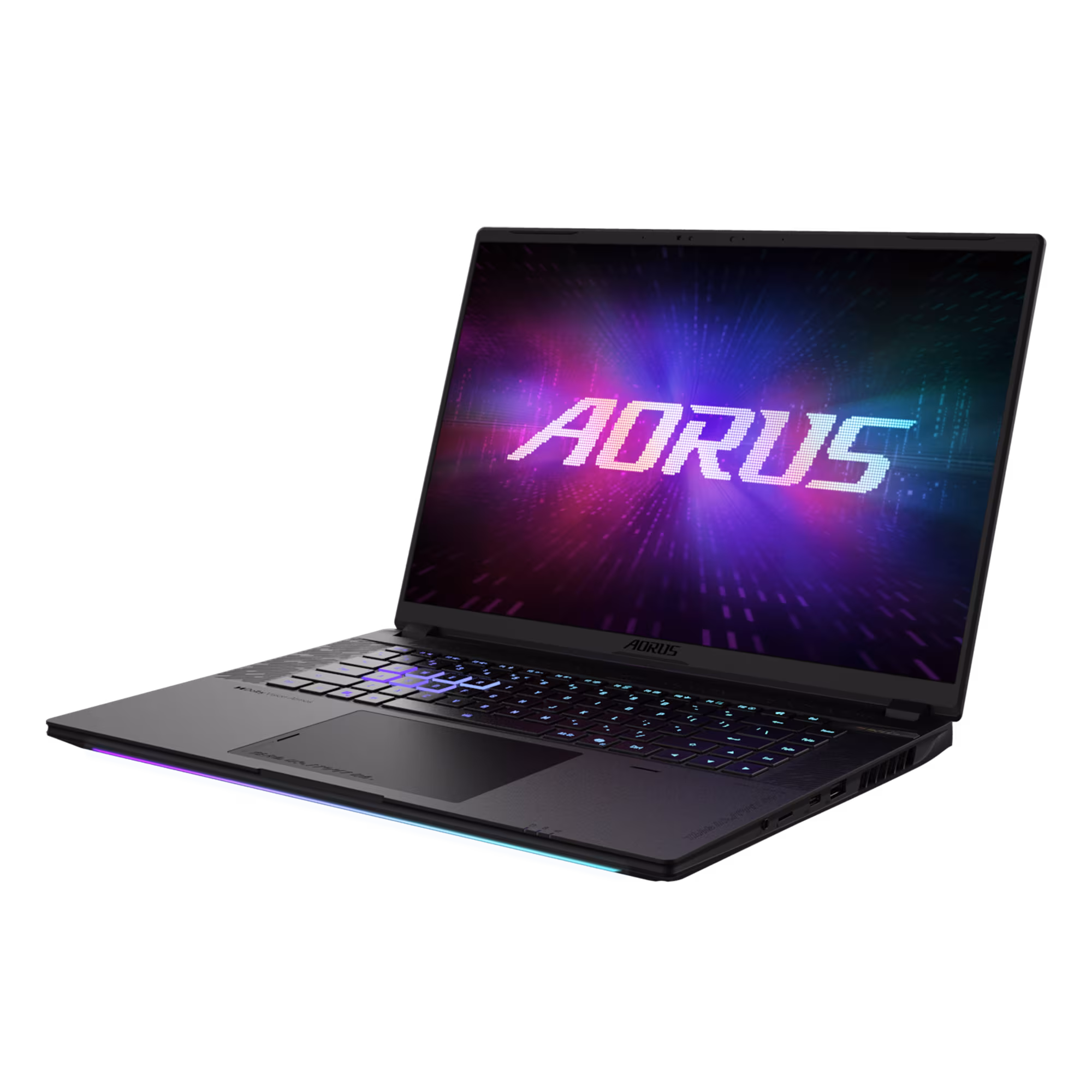 AORUS MASTER 16 2026 RGB keyboard and display