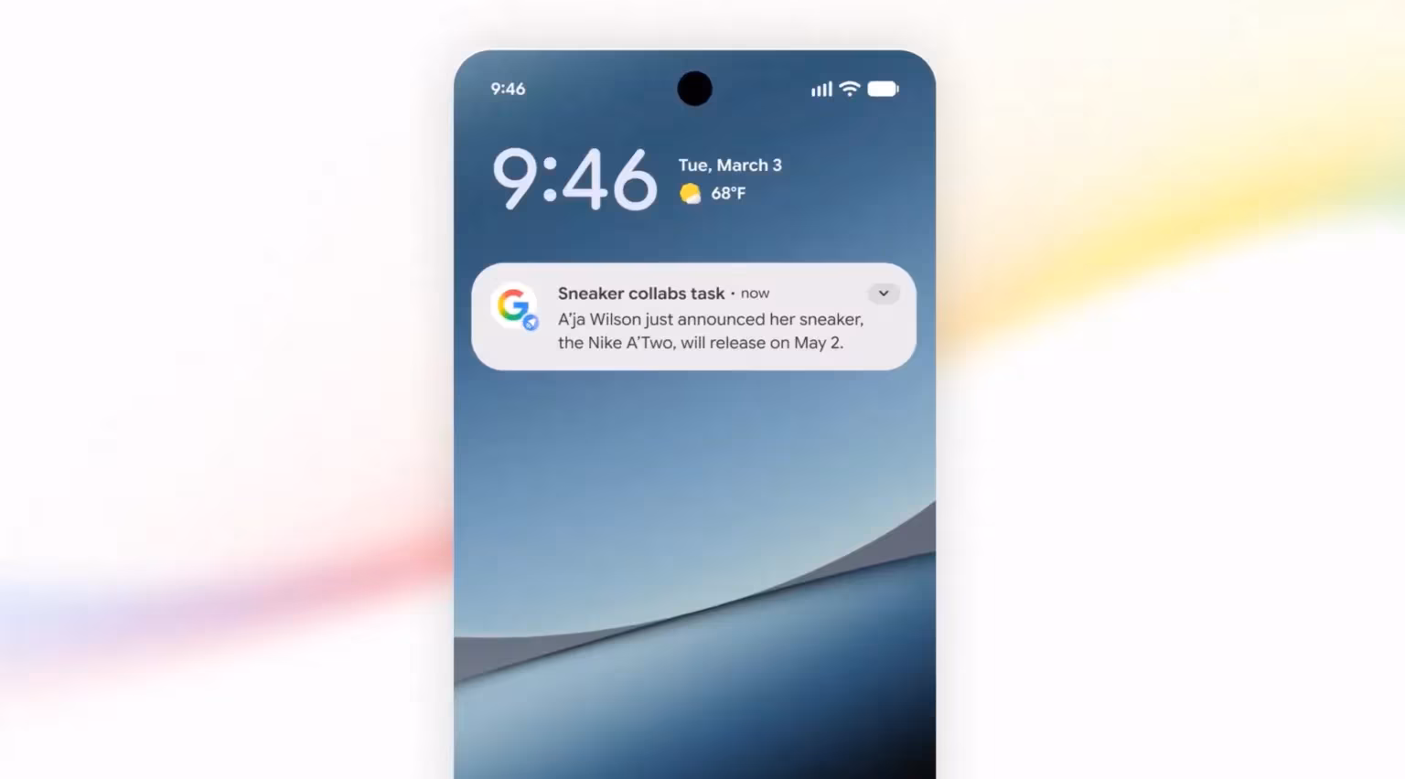 Google AI information agents alert notifications