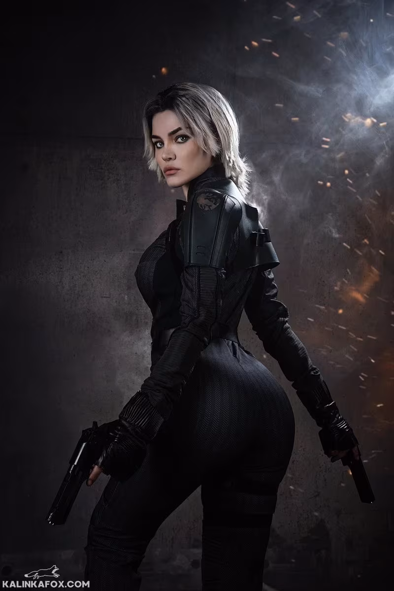 Kalinka Fox portraying Young Black Widow