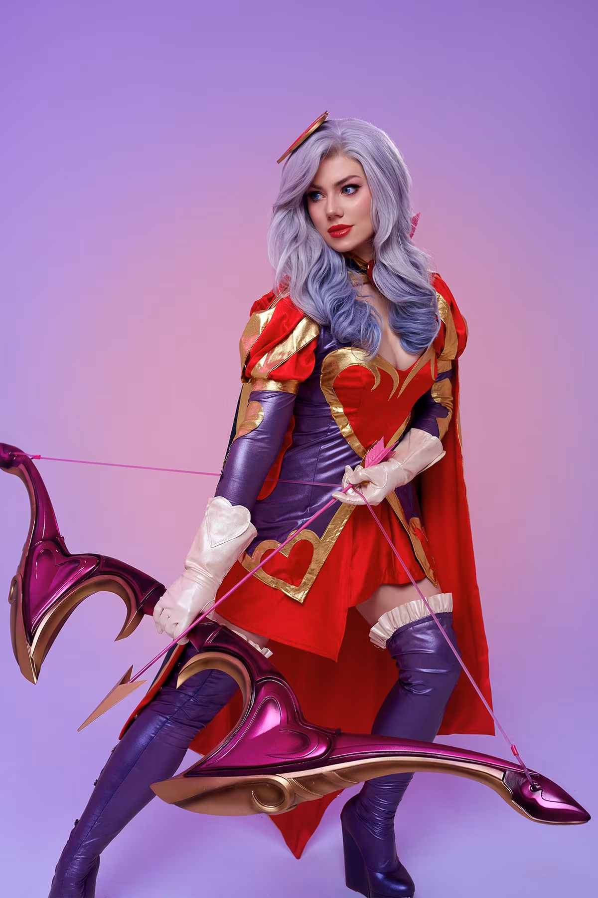 KamikoZero as Heartseeker Ashe in League of Legends cosplay