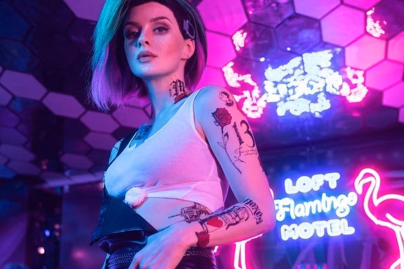Cyberpunk 2077 cosplay character
