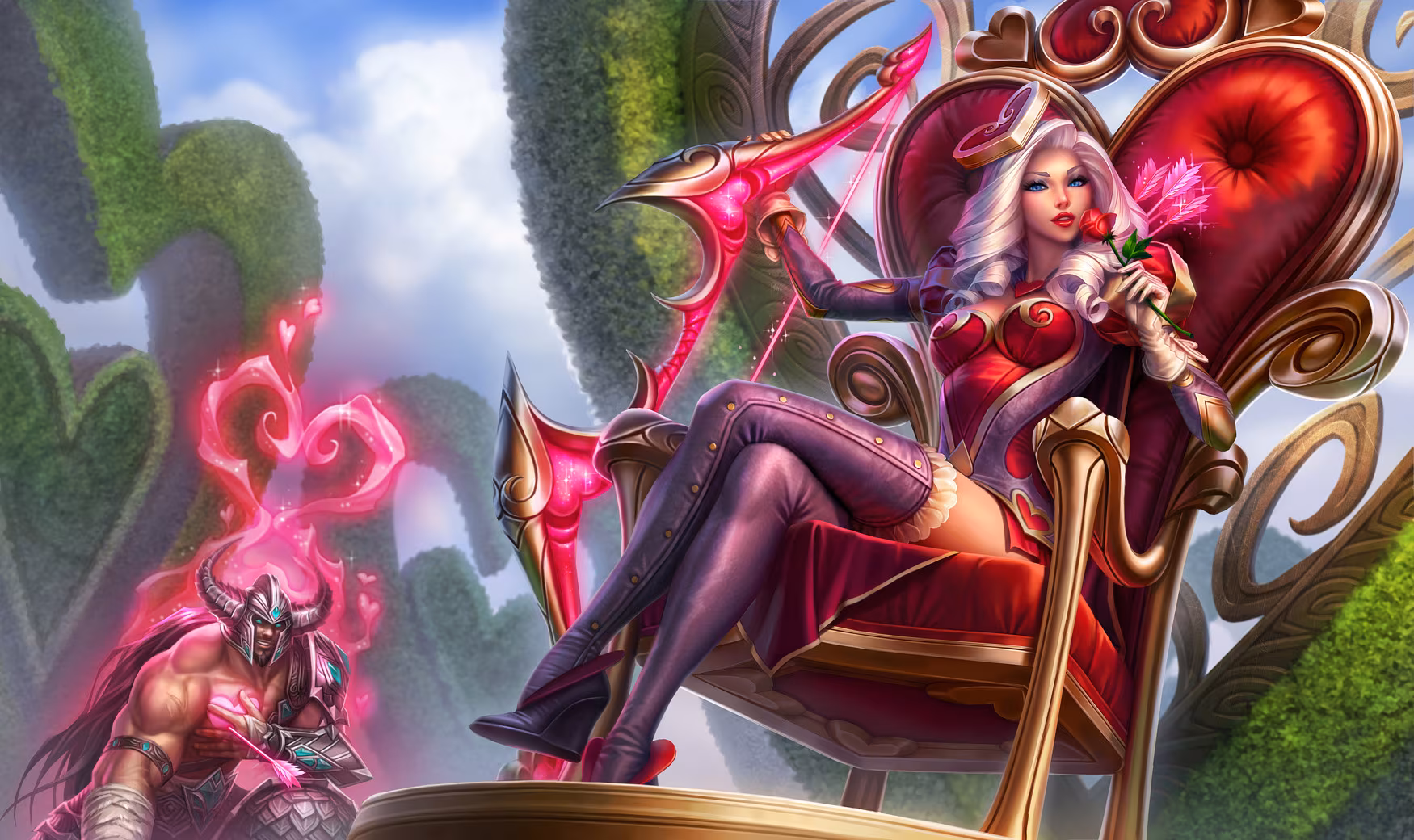 Russian model KamikoZero as Heartseeker Ashe from League of Legends