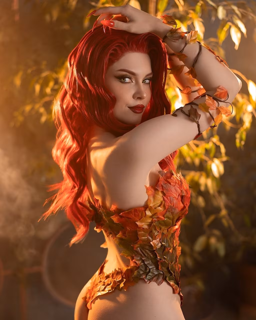 Poison Ivy cosplay by Ilona Bugaeva autumn